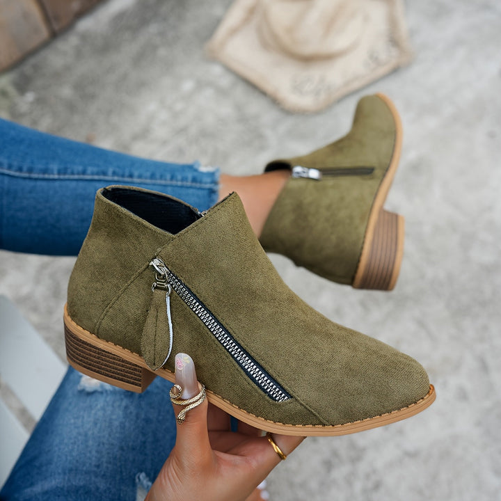 Codzienny boczny-zamek botki