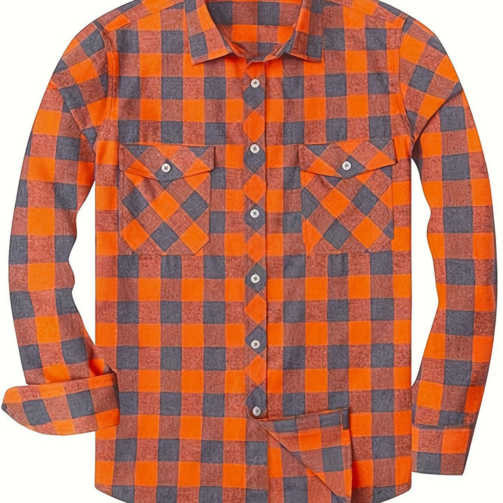 Klasyczny w kratę Flannel koszula