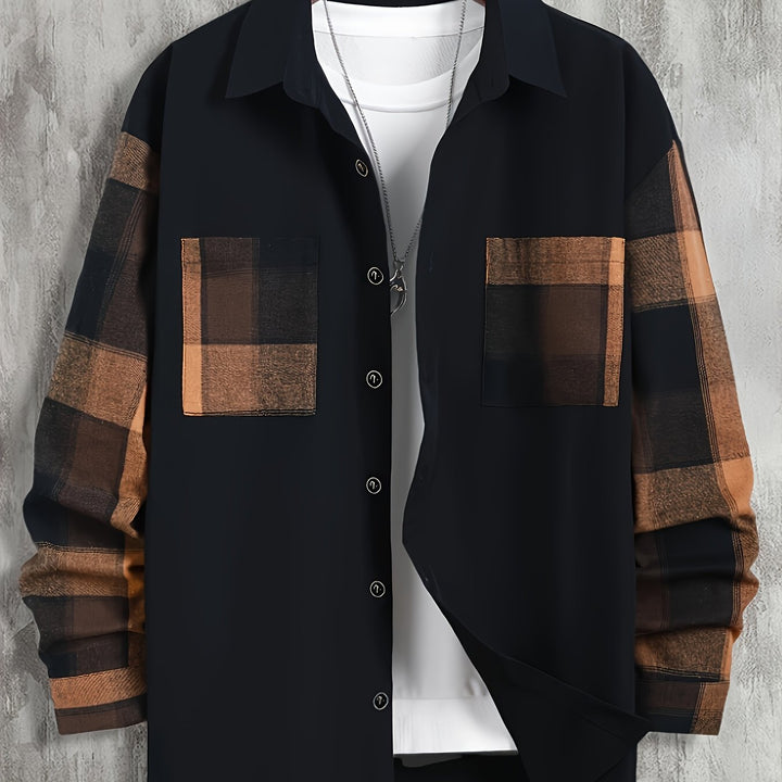 Blok kolorów kieszeń koszula
