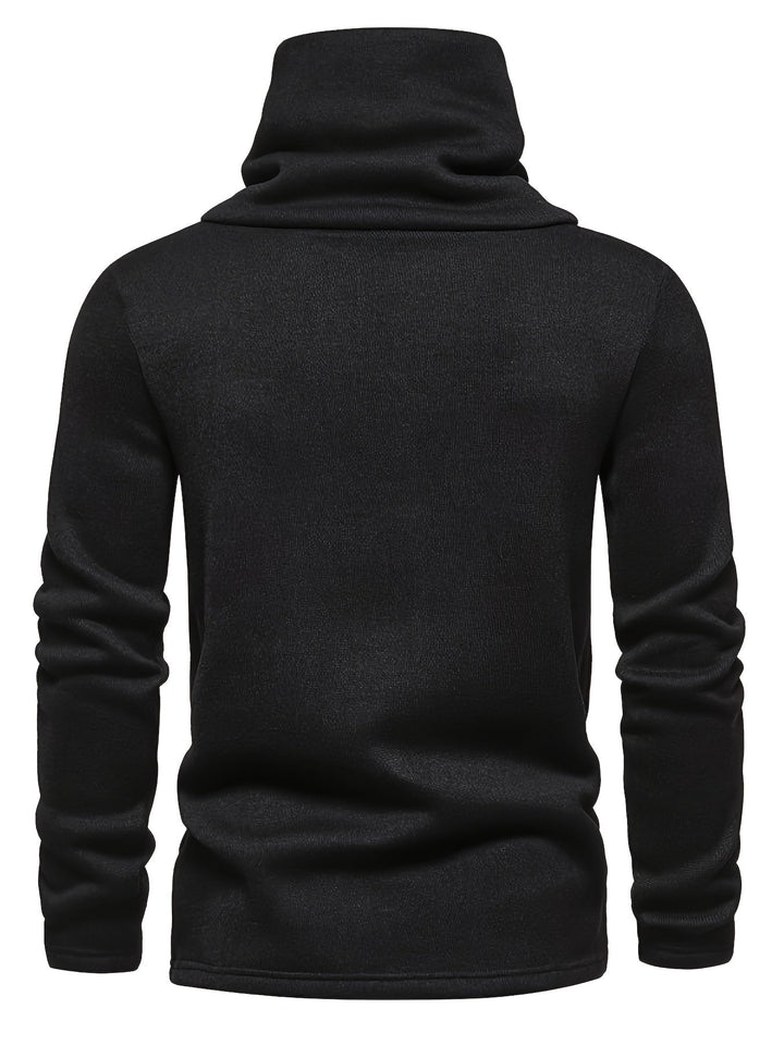 Luźny kołnierz Button-Up sweter