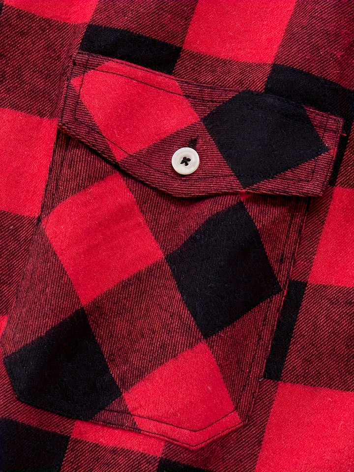 Klasyczny w kratę Flannel koszula