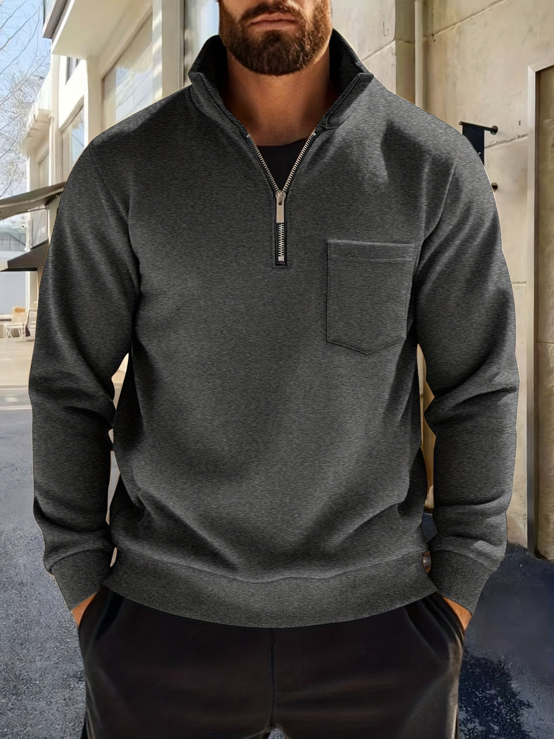 Elegancki zamek 1/2 sweter