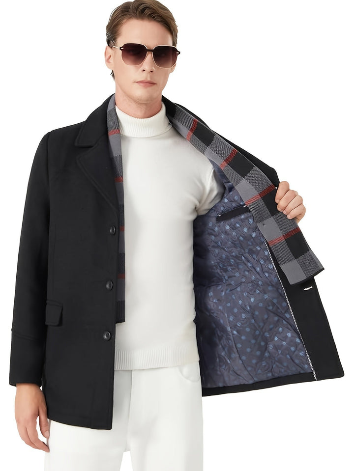 Dopasowany Single-Breasted Overcoat