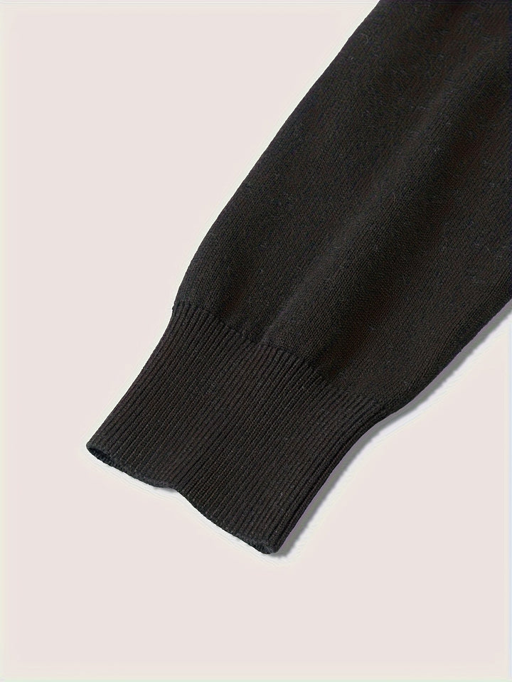 Elegancki zamek 1/4 polo sweter