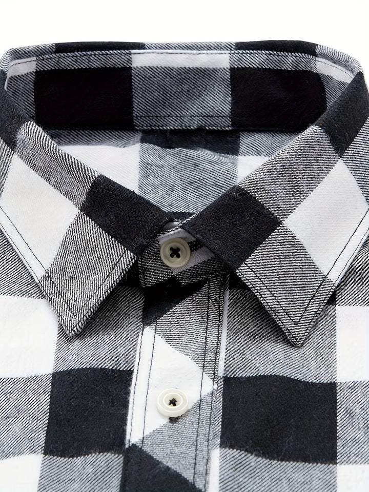 Klasyczny w kratę Flannel koszula
