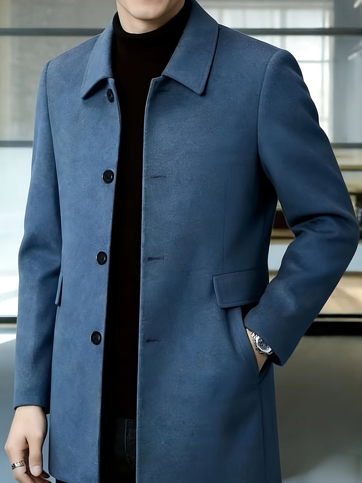 Elegancki Single-Breasted Overcoat