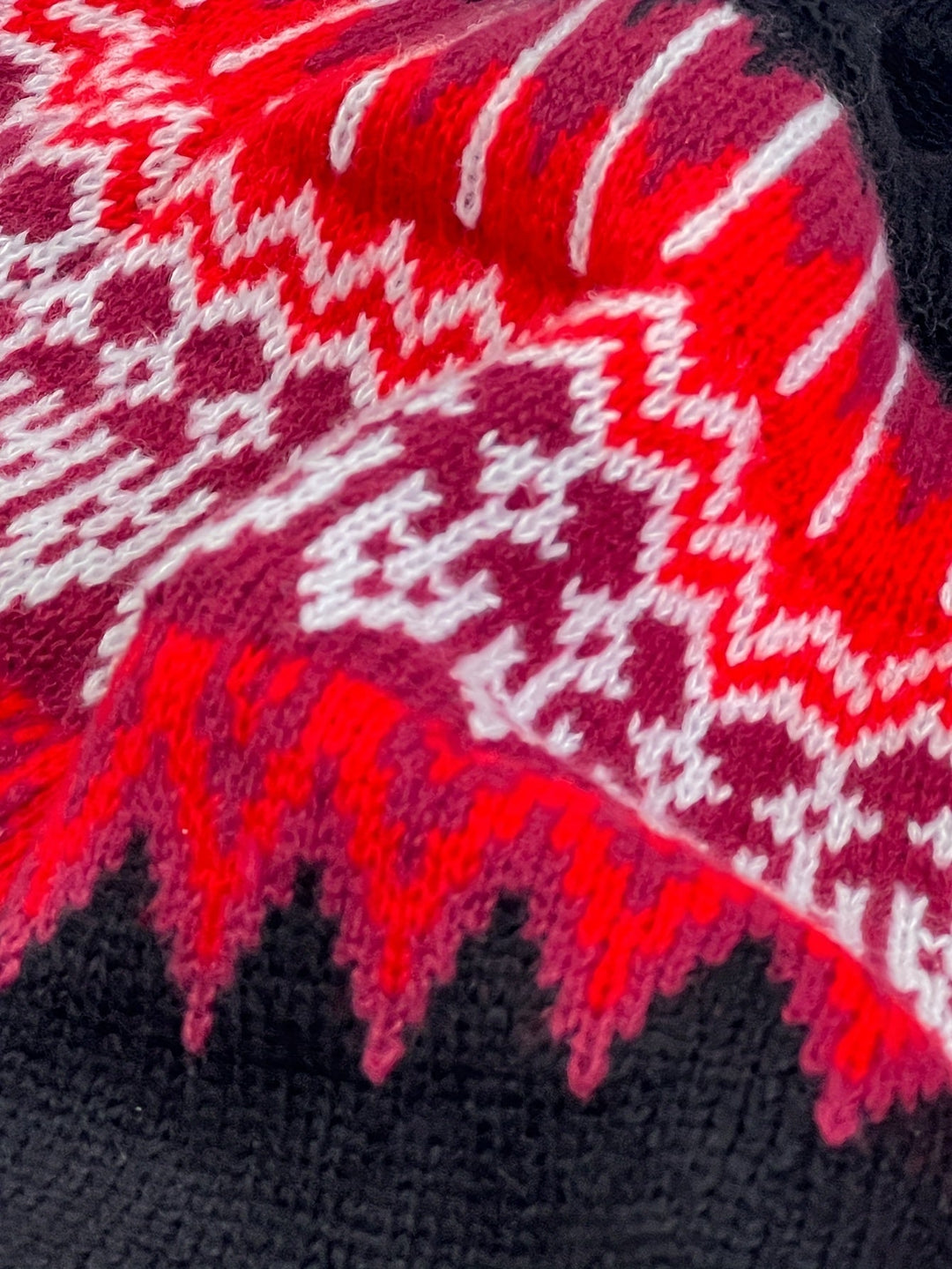 Chunky Jacquard Round szyja sweter