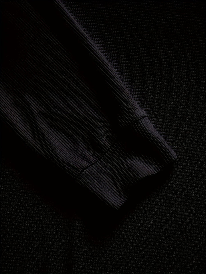 Fakturowany Elbow-Patch sweter
