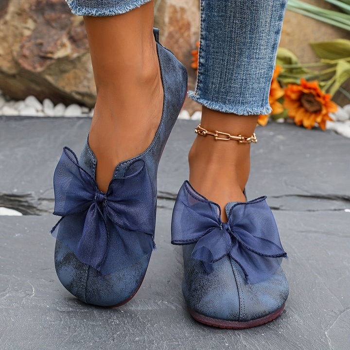 Bow-Accent wsuwane baleriny
