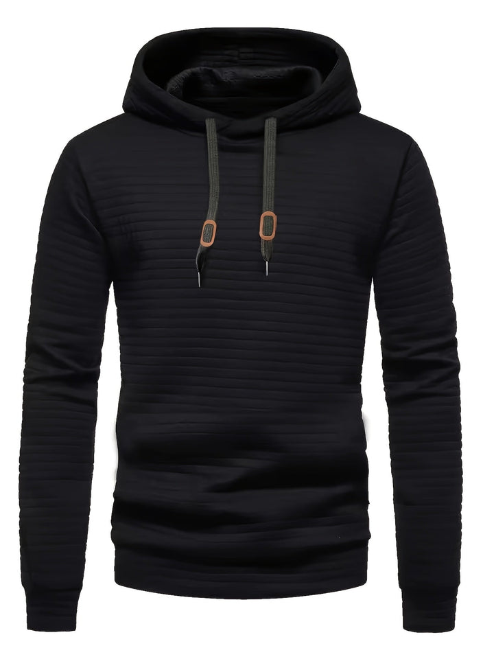 Fakturowany bluza z kapturem