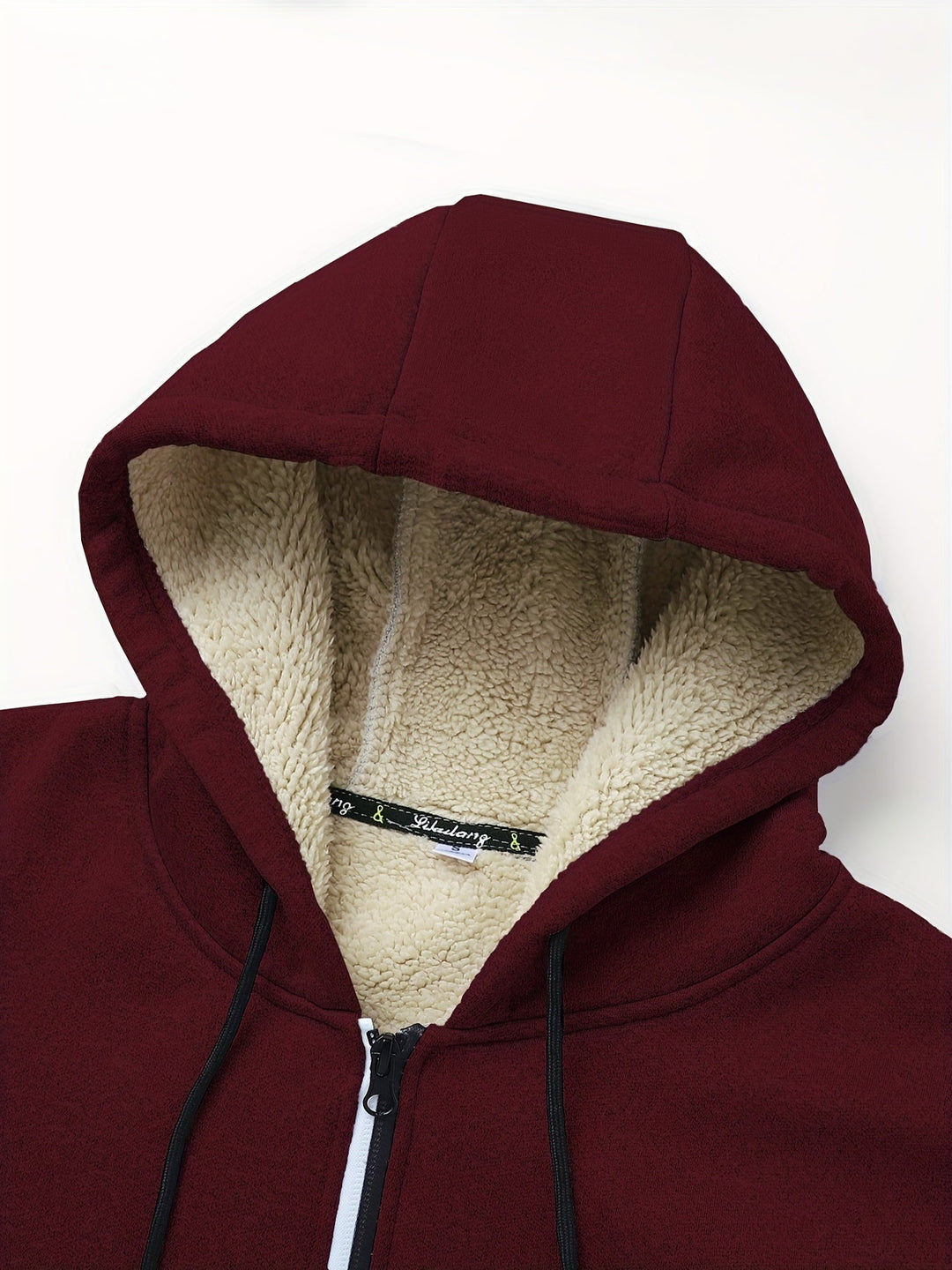 Przytulny z kapturem Zip-Up kurtka