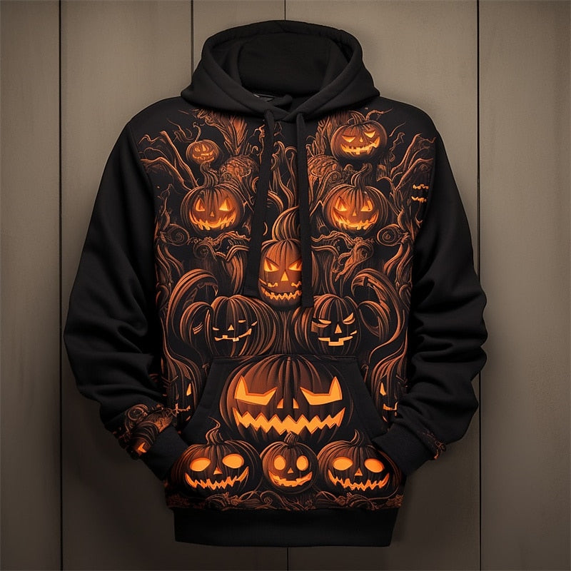 Halloween Pumpkin graficzny bluza z kapturem