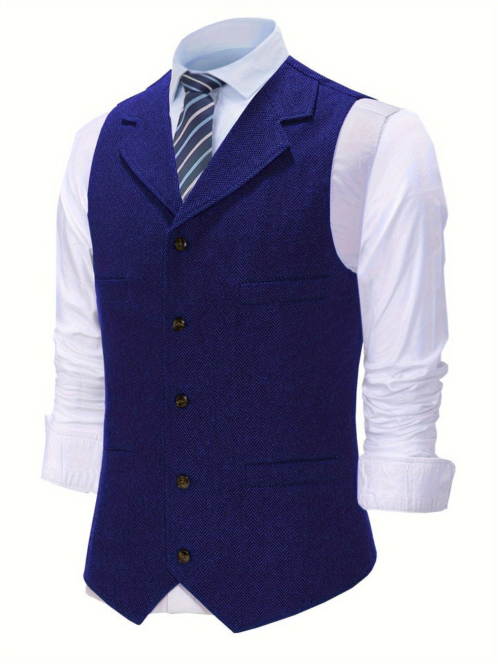 Elegancki jodełka kamizelka