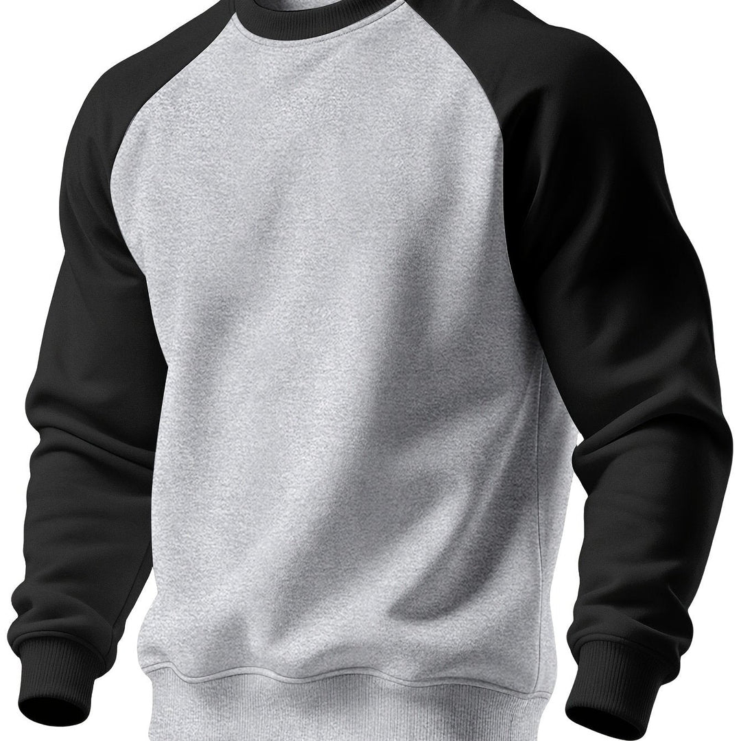 Klasyczny Raglan bluza z okrągłym dekoltem