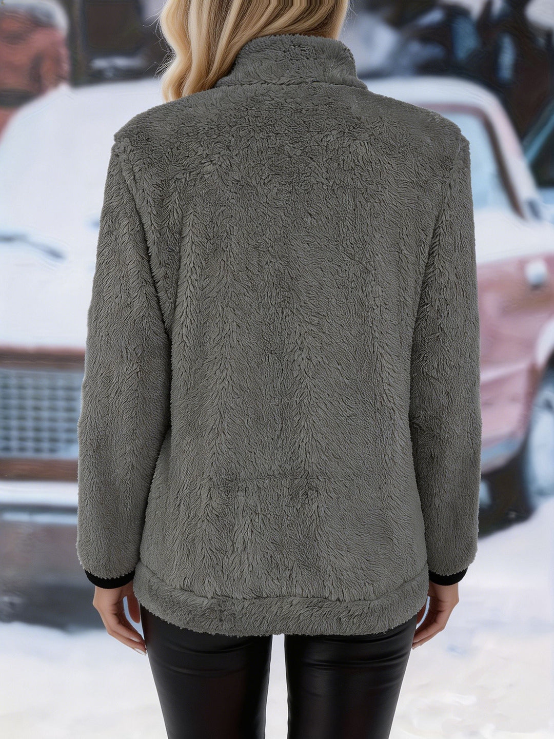 Przytulny Zip-Up kurtka