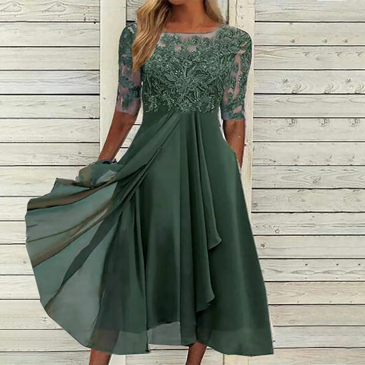 Pełen wdzięku elegancki wieczór sukienka