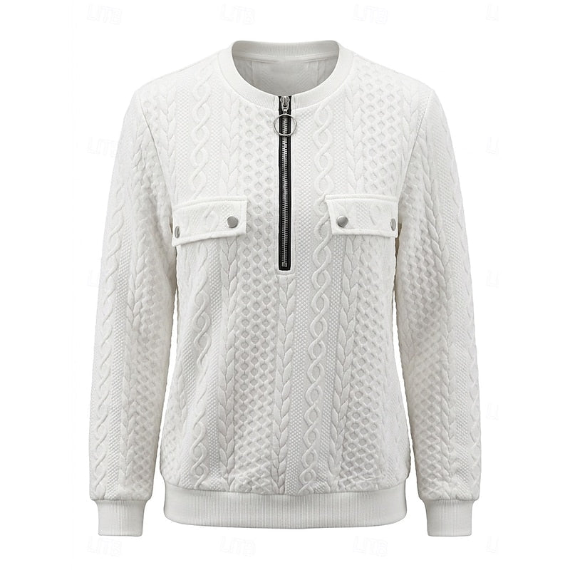 Cable-Textured zamek 1/4 top