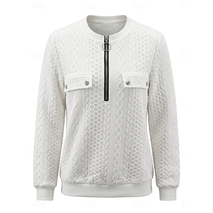 Cable-Textured zamek 1/4 top