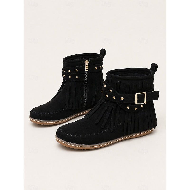 Fringe Moccasin botki