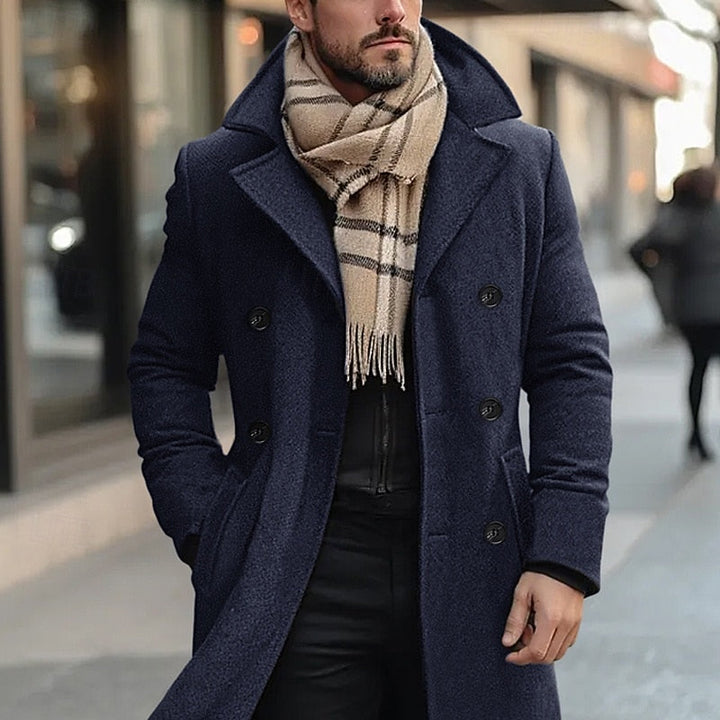 Elegancki Double-Breasted Overcoat