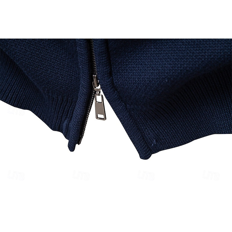 Fair Isle Zip-Up Christmas kardigan