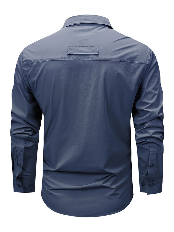 Solidny Multi-Pocket Cargo koszula