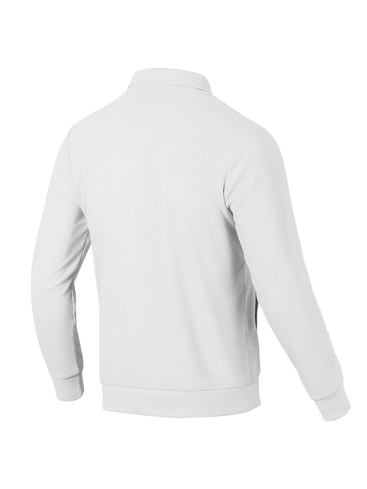 Fakturowany Button-Up kurtka