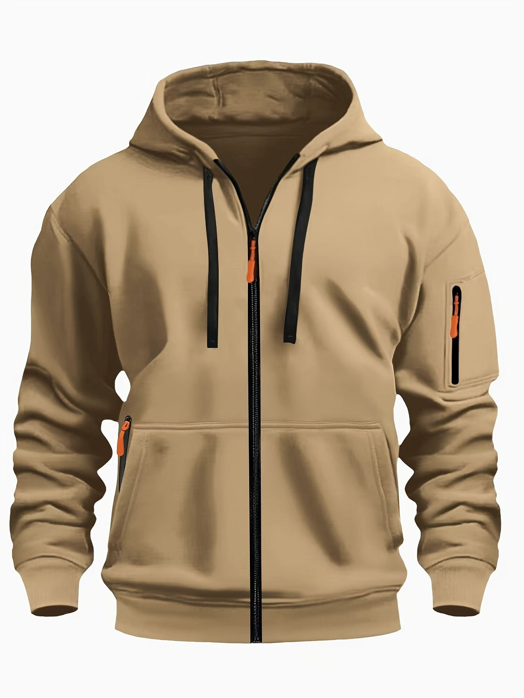 Codzienny Zip-Up bluza z kapturem