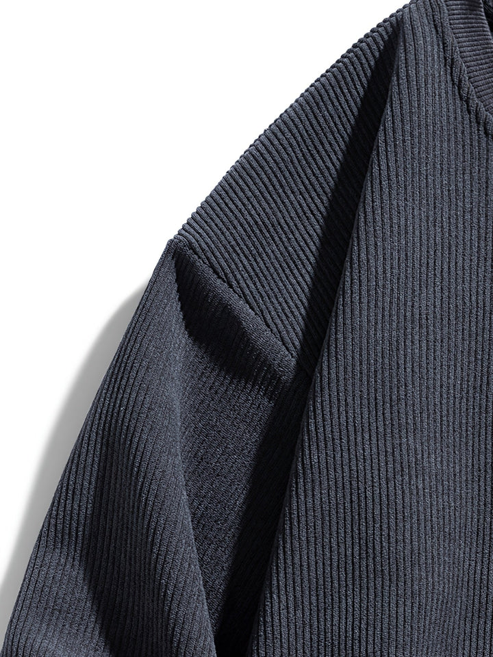 Layered okrągły dekolt bluza