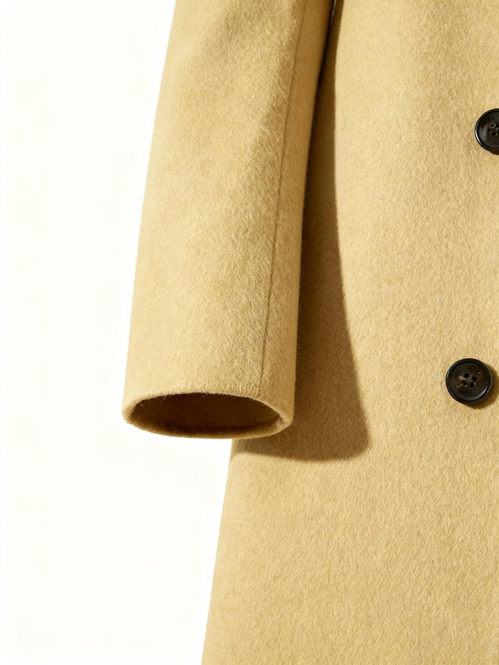 Elegancki długi Trench płaszcz