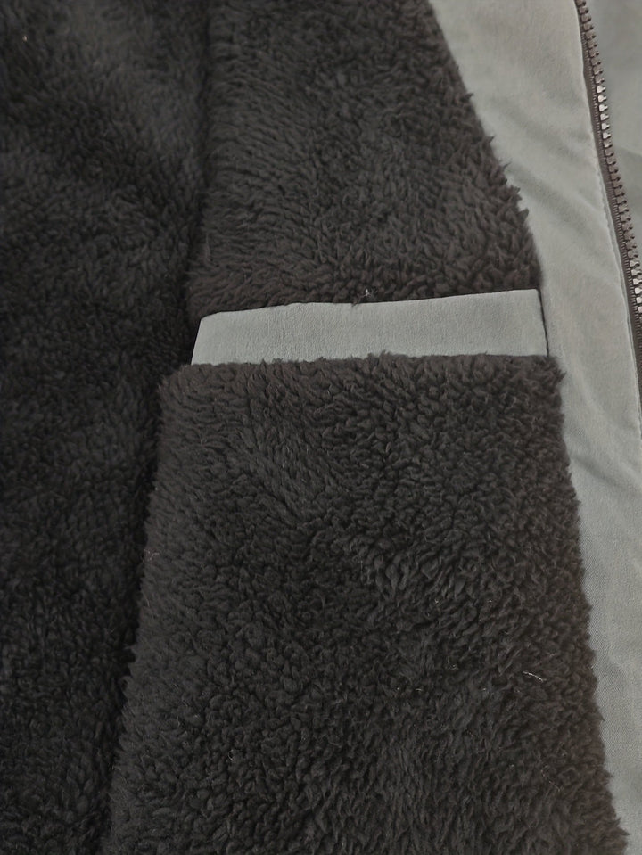 Z kapturem Mid-Length parka kurtka