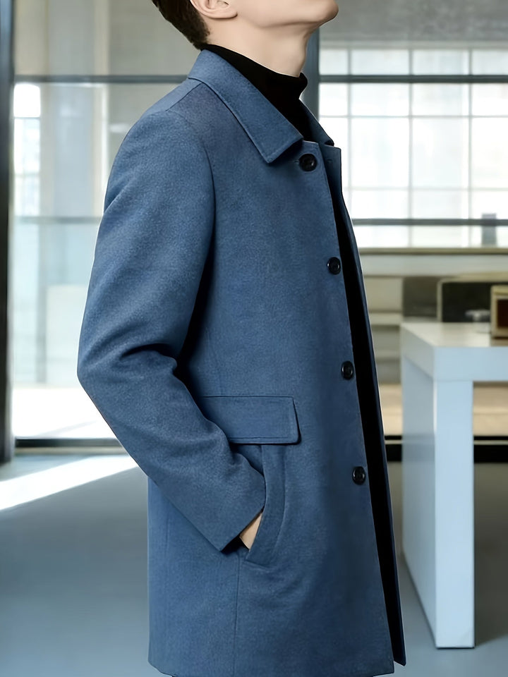 Elegancki Single-Breasted Overcoat