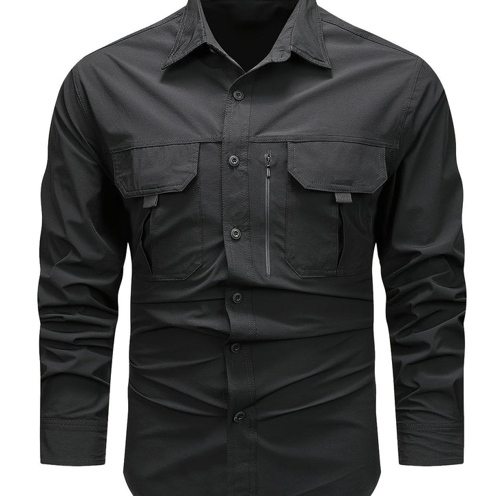 Solidny Multi-Pocket Cargo koszula