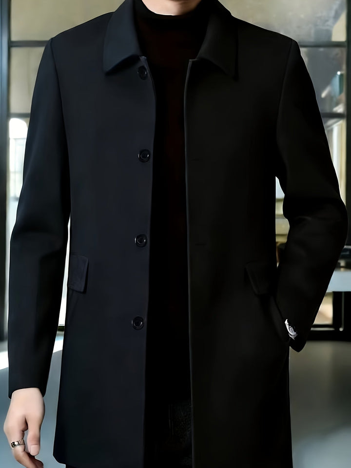 Elegancki Single-Breasted Overcoat