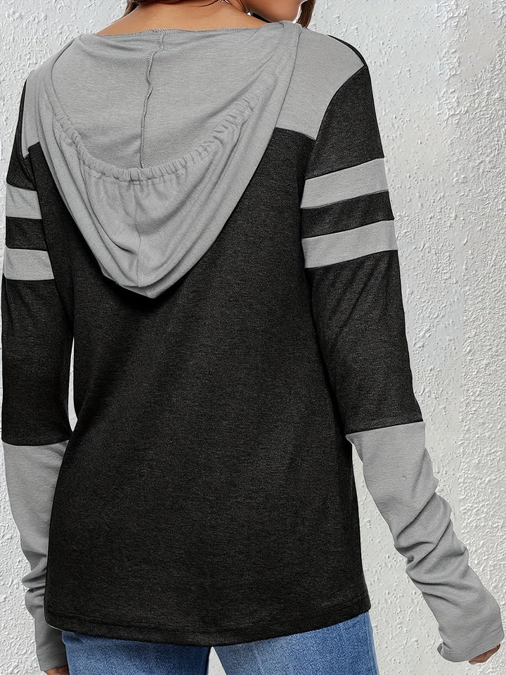 Two-Tone sznurek bluza z kapturem