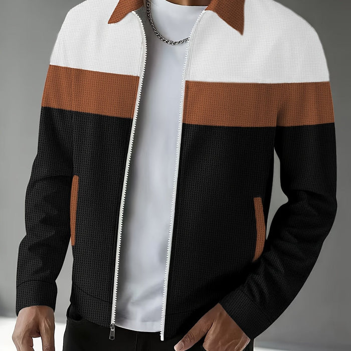 Blok kolorów Zip-Up kurtka