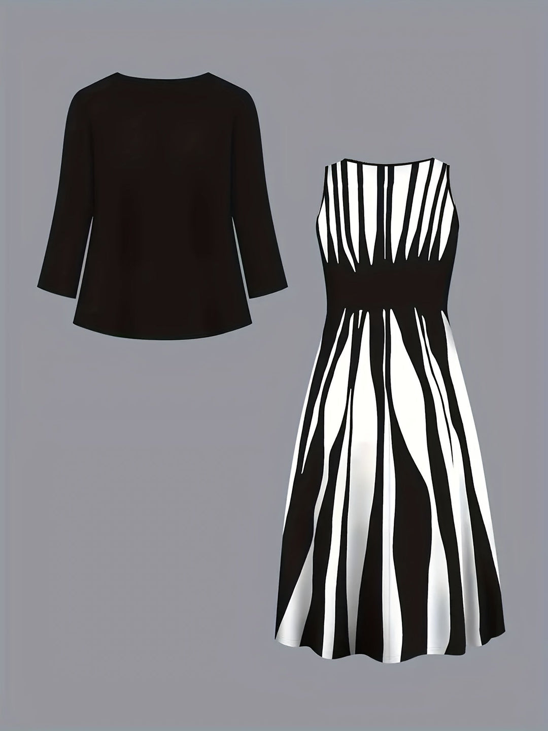 Two-Piece elegancki sukienka zestaw