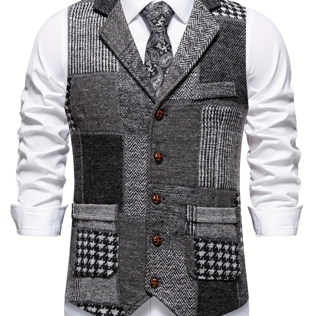 Patchwork dopasowany kamizelka