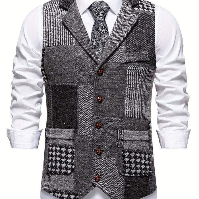 Patchwork dopasowany kamizelka