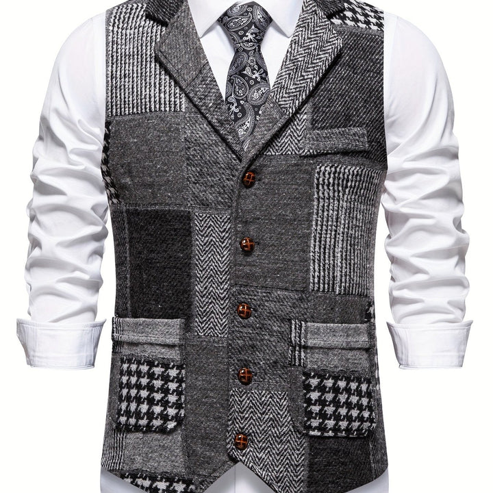 Patchwork dopasowany kamizelka