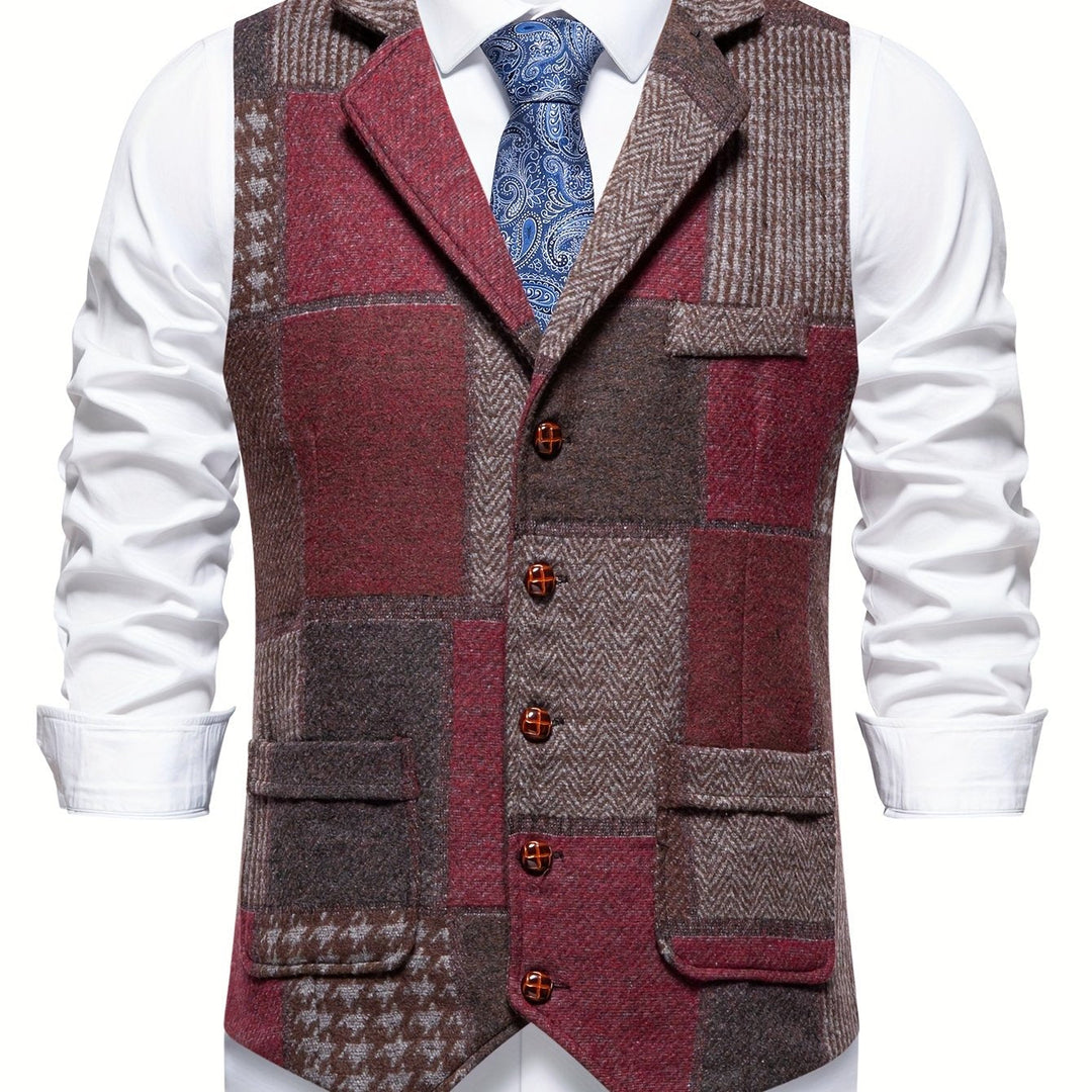 Patchwork dopasowany kamizelka