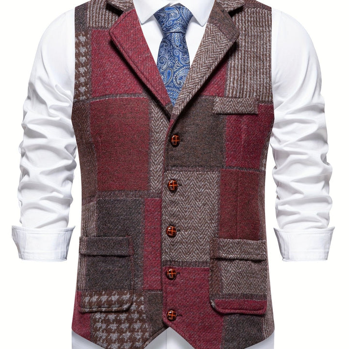 Patchwork dopasowany kamizelka