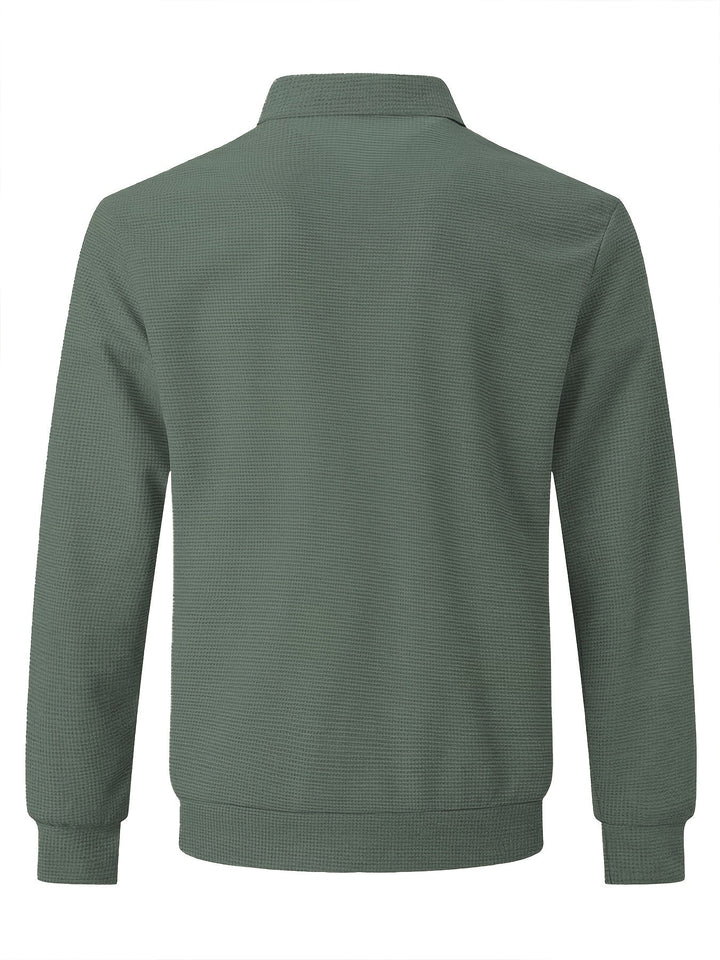 Fakturowany Button-Up kurtka