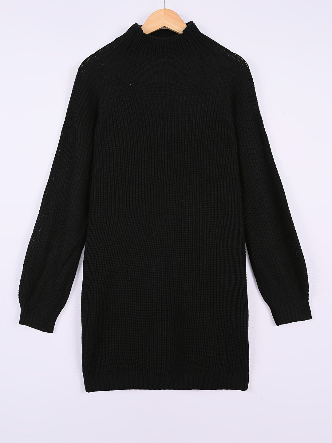 Swobodny Half-sweter z golfem sukienka