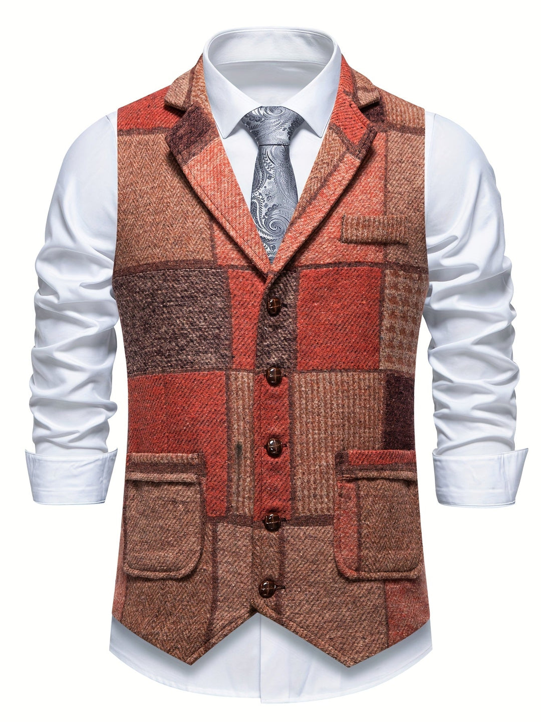 Patchwork dopasowany kamizelka