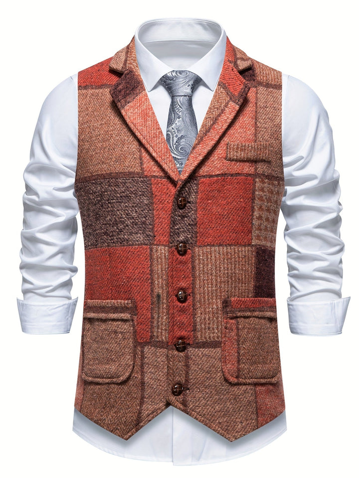 Patchwork dopasowany kamizelka