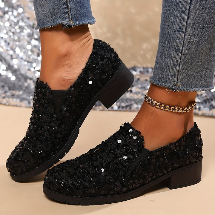 Sparkling wsuwane mokasyny