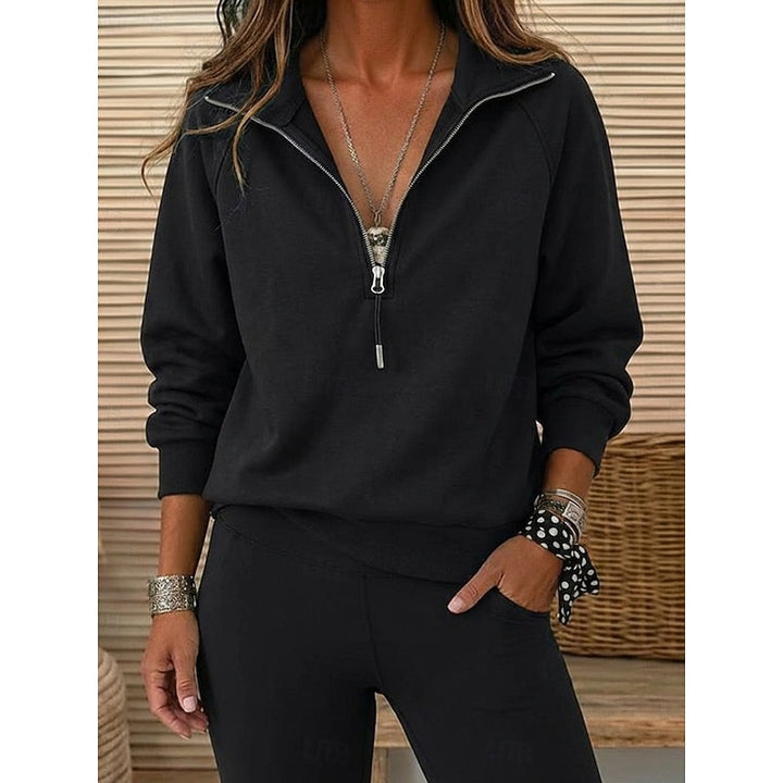 Zamek 1/4 Lapel bluza