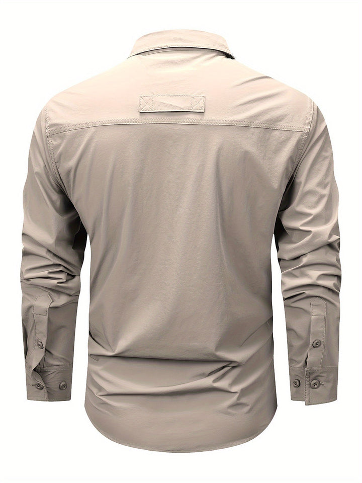 Solidny Multi-Pocket Cargo koszula