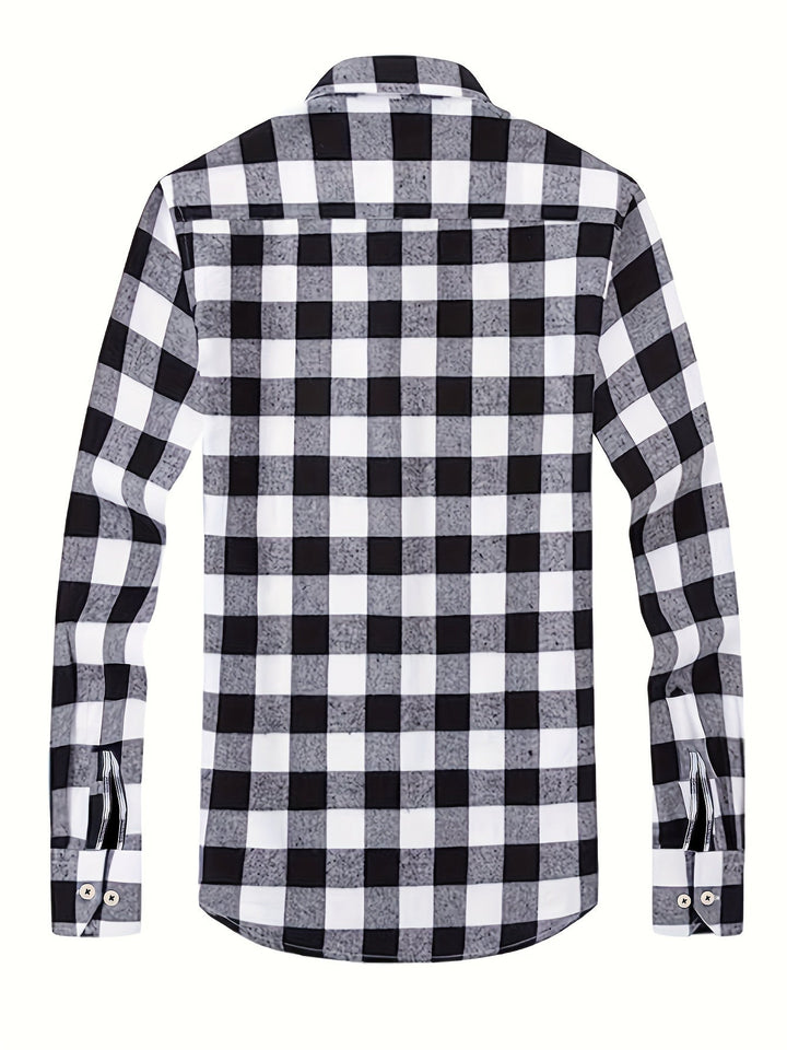 Klasyczny w kratę Flannel koszula